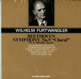 JP THE BRUNO WALTER SOCIETY OB7371-2 フルトヴェングラー・フィルハモニア管 ベートーヴェン・交響曲第九番