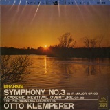 JP 東芝音楽工業(赤盤) SCA1060 クレンペラー・フィルハモニア管 ブラームス 交響曲-第3番/大学祝典序曲