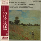 JP CBS OS546C フランチェスカッティ/ワルター/コロムビア響 ベートーヴェン ヴァイオリン協奏曲/ソナタ「スプリング」