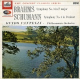 GB EMI XLP30030 カンテッリ ブラームス:交響曲3番、シューマン:交響曲4番