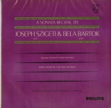 NL PHILIPS AL3525 ヨセフ・シゲッティ|ベラ・バルトーク A SONATA RECITAL ドビュッシー|バルトーク「バイオリン奏鳴曲」