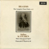 GB DEC SXL6105 カッチェン ブラームス・ピアノ作品全集Vol.1