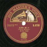 【SP盤】GB HMV B.8758 MYRA HESS ELVES/ALBUM LEAF