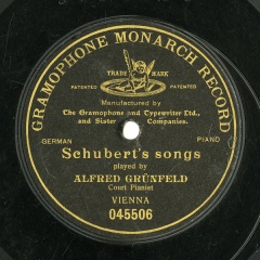 ySPՁzDE GRA 045506 ALFRED GRUNFELD Schubert s songs