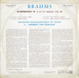 FR  RCA  630.532 カラヤン ブラームス・交響曲1番