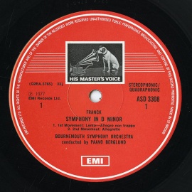 GB EMI ASD3308 ベルグルンド フランク「交響曲ニ短調」…