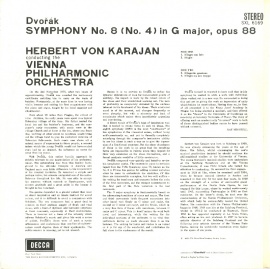 GB DEC SXL6169 カラヤン ドヴォルザーク:交響曲8番