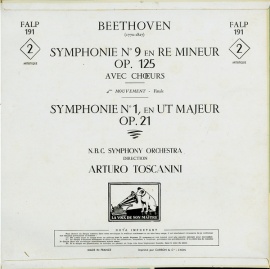 FR VSM FALP190-1 トスカニーニ ベートーヴェン・交響…