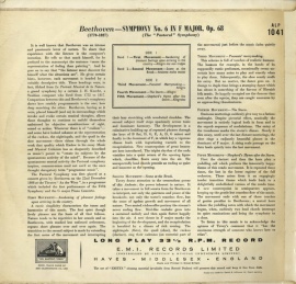 GB 	EMI 	ALP1041	フルトヴェングラー 	ベートーヴェ…