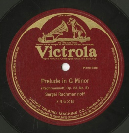 【SP盤】US HMV 74628 Sergei Rachmaninoff Prelude