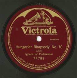 ySPՁzUS HMV 74788 Ignace Jan Paderewski Hungarian Rhapsody,No.10