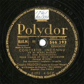 ySPՁzFR Polydor 566.293 Orazio FRUGONI CONCERTO INCONNU