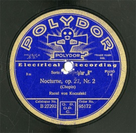 ySPՁzDE Polydor 95172 Raoul von Koczalski Nocturne