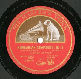 【SP盤】GB HMV D.B.1042 ALFRED COLTOT HUNGARIANRHAPSODY、NO.2