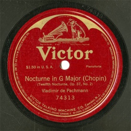 【SP盤】US HMV 74313 Vladimir de Pachmann Nocturne