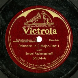 ySPՁzUS HMV 6504 Sergei Rachmaninoff Polonaise