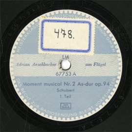 ySPՁzDE SIE 67753 Adrian Aeschbacher Moment musical Nr.2/Nr.3