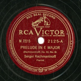ySPՁzUS RCA M 722-5/6 Sergei Rachmaninoff PRELUDE IN E MAJOR Op.32, No.3