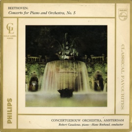 AU PHIL GLS53 カサドシュ&amp;ロスバウト ベートーヴェン・ピアノ協奏曲5番「皇帝」