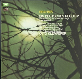 GB EMI SLS821 Ny[EtBnjA BRAHMS EIN DEUTCHES REQUEM&amp;amp;ALTO Rhapsody(with Christa Ludwig)&amp;amp;Tragic Overture