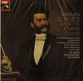 GB EMI ASD3122 JExtB KARAJAN CONDUCTS MUSIC OF JOHANN STRAUSS