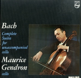 FR PHIL A02397/99L モーリス・ジャンドロン バッハ:無伴奏チェロ組曲(全曲)