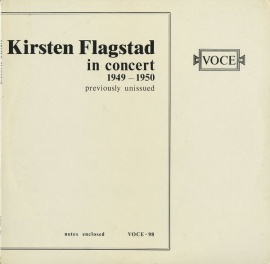 FR VOCE VOCE98 tOX^[g Kirsten Flagstad in concert 1949-1950