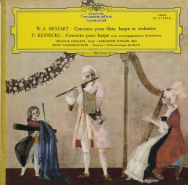 DE DGG SLPM138 853 サバレタ&ツェラー モーツァルト・フルートとハープのための協奏曲/ライネッケ・ハープ協奏曲