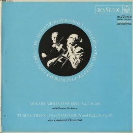 GB RCA SB6715 ハイフェッツ&ピアティゴルスキー モーツァルト・ヴァイオリン協奏曲KV219