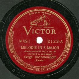 ySPՁzUS RCA 2123 Sergei Rachmaninoff MELODIE/HUMORESQUE