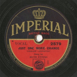 ySPՁzGB IMP 2579 RUTH ETTING JUST ONE MORE CHANCE/NEVERTHELESS